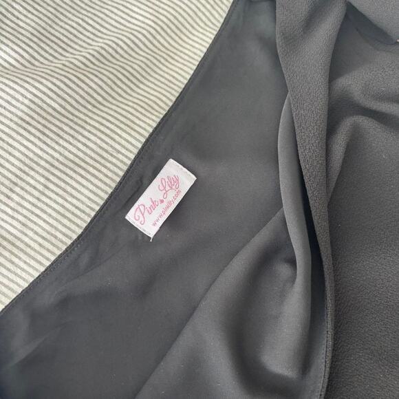 Black one shoulder tie back - Picture 6 of 7